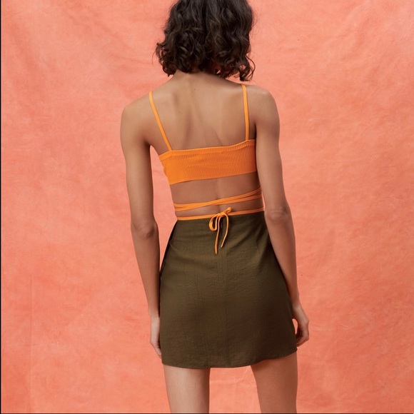 Zara Ruched Mini Skirt - Picture 7 of 9